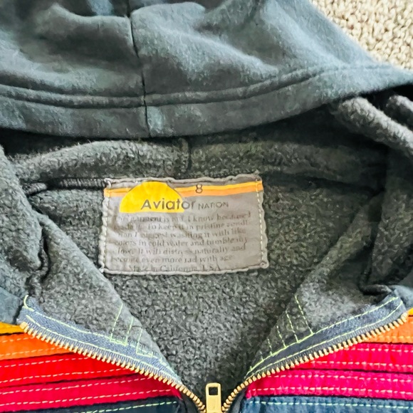 Aviator Nation Kids Size 8 Hoodie - Picture 3 of 4